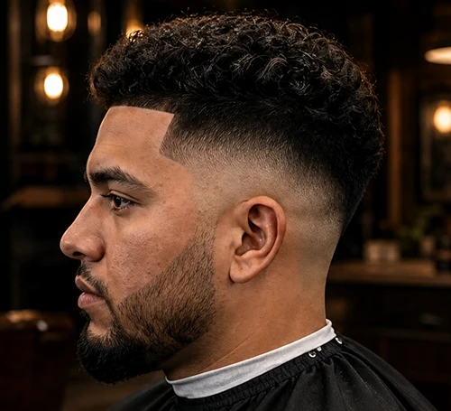Professional fade haircut