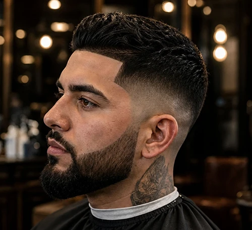 Haircut and beard service at Prince BarberShop