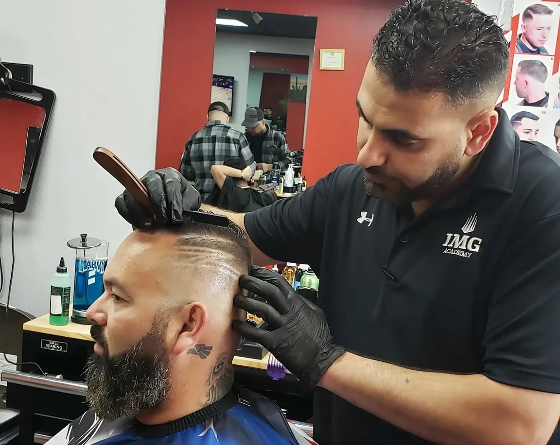 Professional haircut at Prince BarberShop