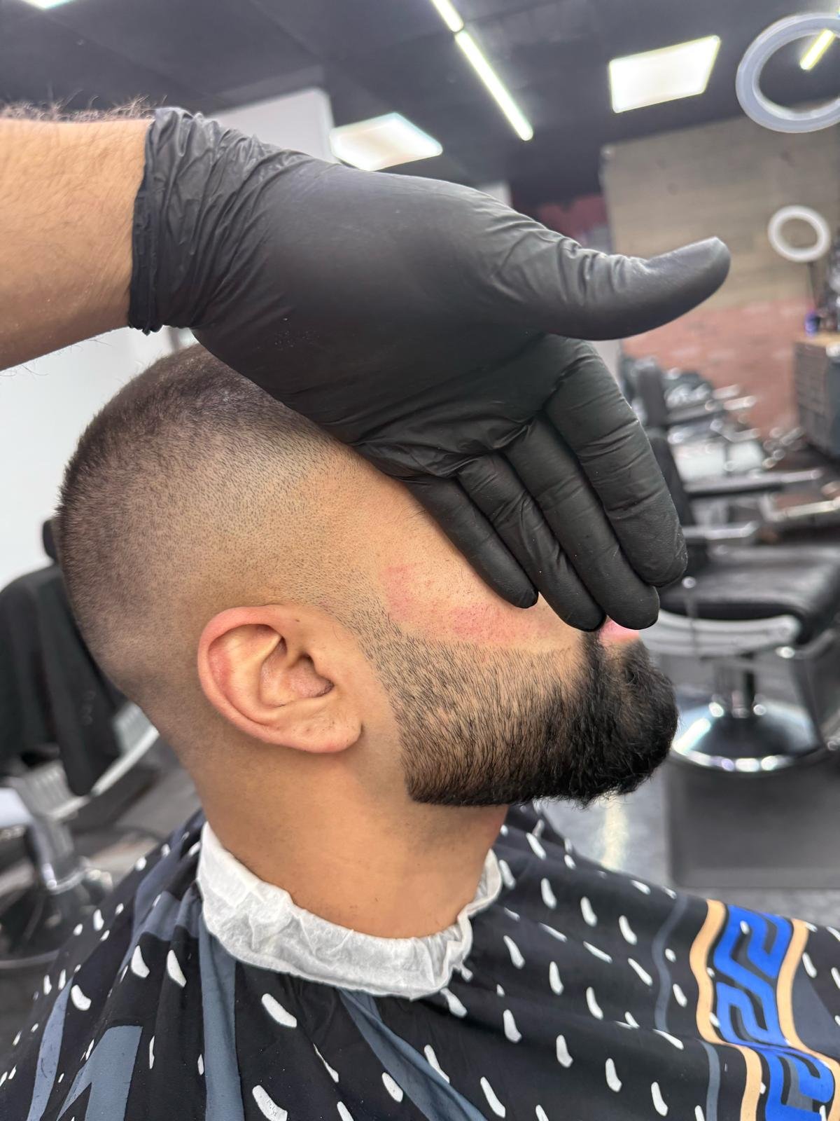 Beard service and lineup at Prince BarberShop in San Antonio