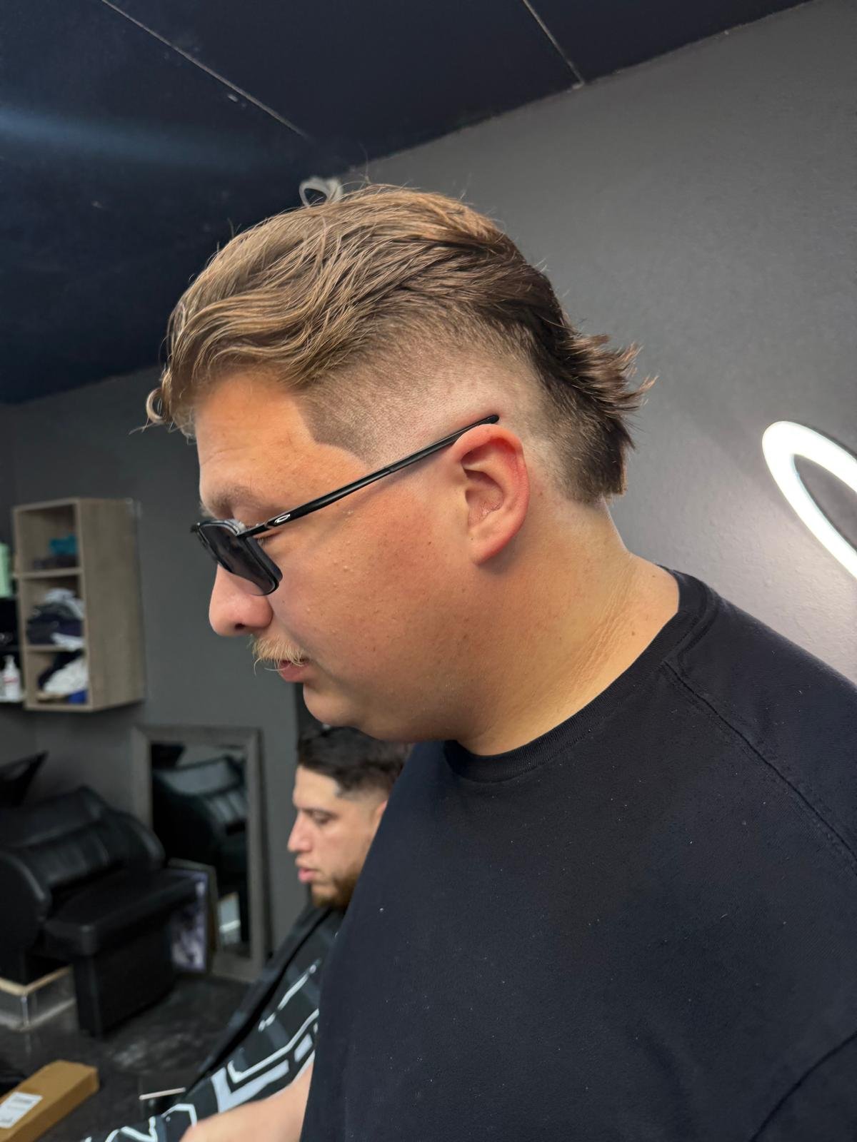 Fade haircut service at Prince BarberShop in San Antonio